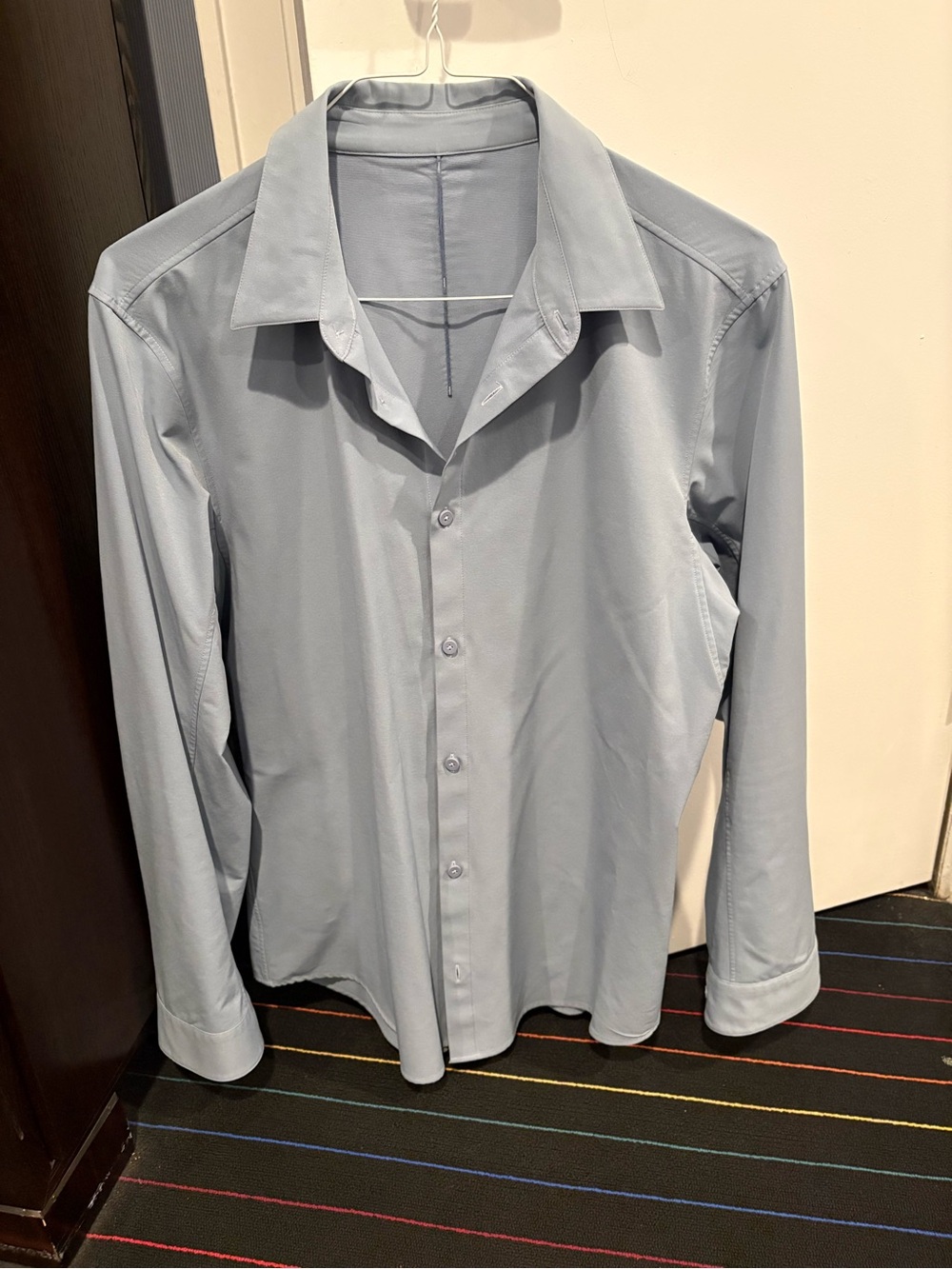 lululemon athletica Men's Pale Blue Button-Down Shirt